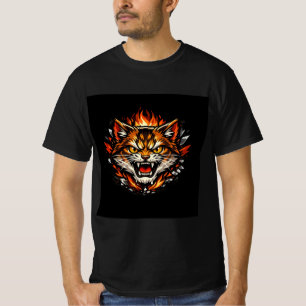 T-Shirt-Design mit Katze T-Shirt