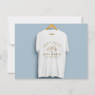 T - Shirt-Design mit schönem Logo Postkarte