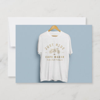 T - Shirt-Design mit schönem Logo Postkarte