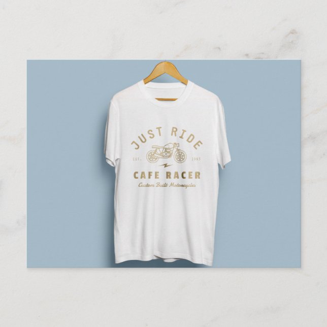 T - Shirt-Design mit schönem Logo Postkarte (Vorderseite)