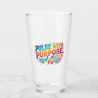 T-Shirt-Design 'Pulse with Purpose' Glas