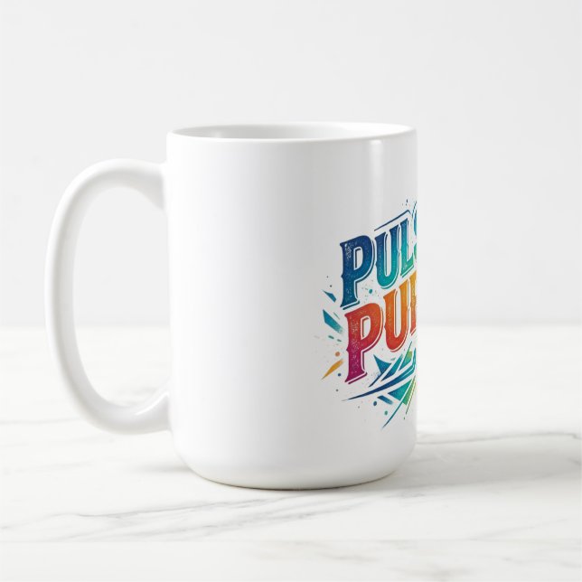 T-Shirt-Design 'Pulse with Purpose' Kaffeetasse (Links)