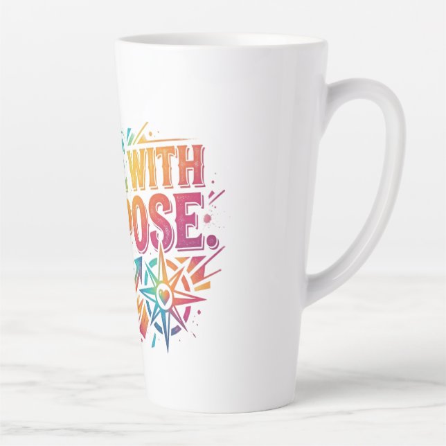 T-Shirt-Design 'Pulse with Purpose' Milchtasse (Rechts)