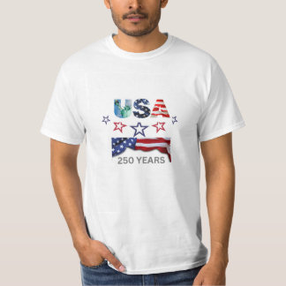 T-Shirt-Design USA 250 Jahre T-Shirt