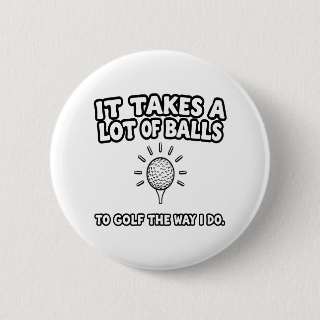 T - Shirt-Design von Golf Lover Button (Vorderseite)