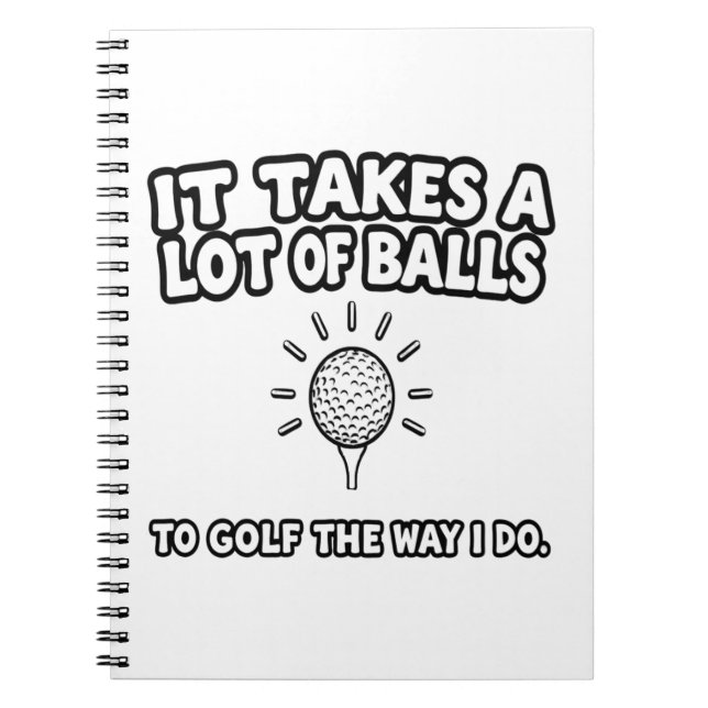 T - Shirt-Design von Golf Lover Notizblock (Vorderseite)
