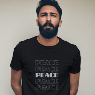 T - Shirt-Design wiederholt Peace T-Shirt