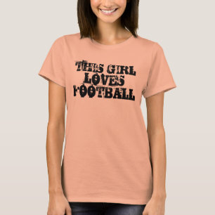 T - Shirt "dieses Mädchen-Liebe-Fußballs"