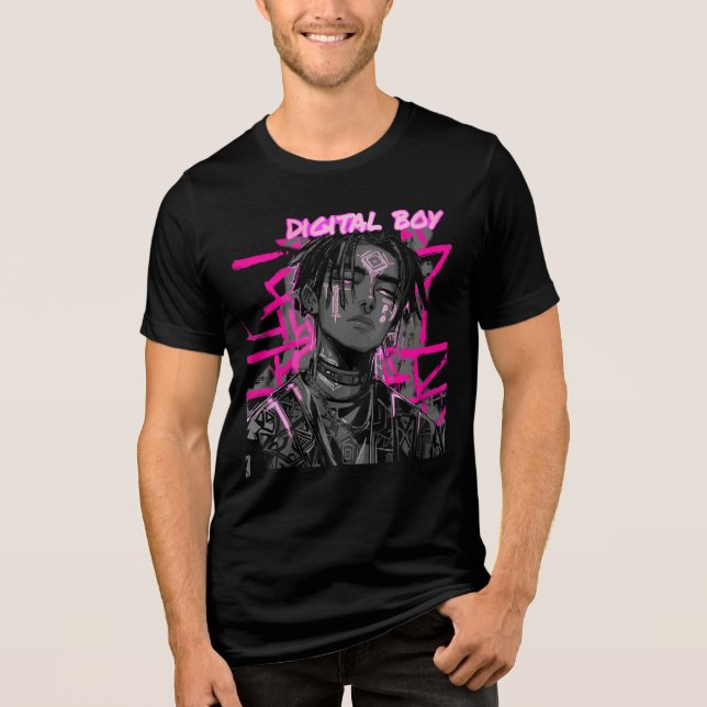 T-Shirt Digital boy  Tri-Blend Shirt (Vorderseite)