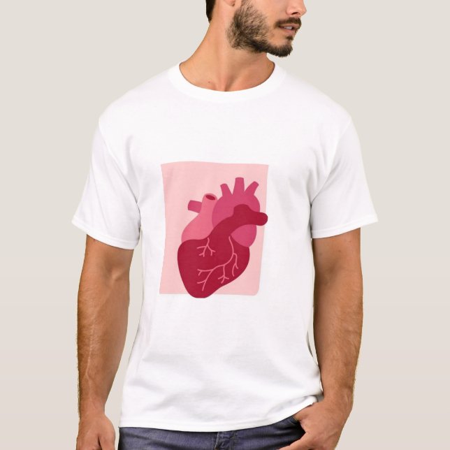 T-shirt dinámico con corazón   (Vorderseite)