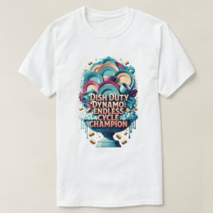 T-Shirt 'Dish Duty Dynamo', Endlos-Zyklus-Champion
