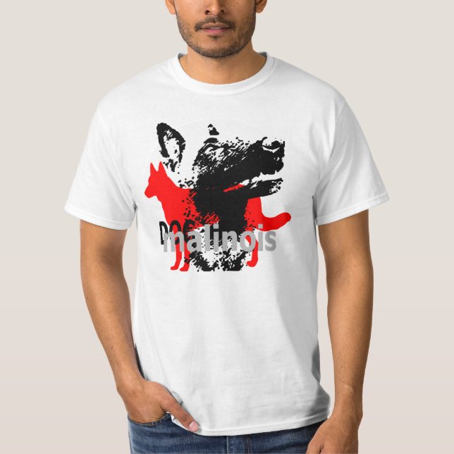 t-shirt dogmali malinois (Vorderseite)
