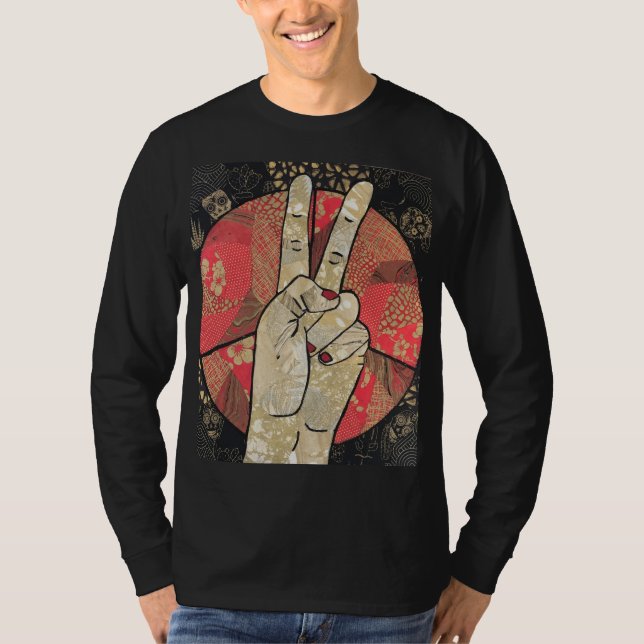 T-Shirt 'Doubling Up for Peace' (Vorderseite)