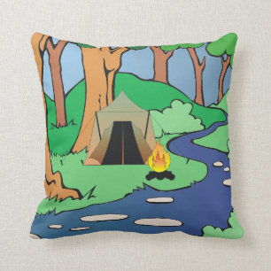 T-SHIRT draußen gesprungen Kissen