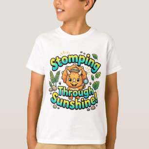 T-Shirt "Durch den Sonnenschein stampfen" mit süße