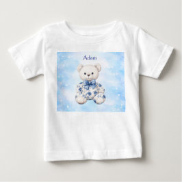 T-Shirt-Editable Blue Chinoserie  Baby Shower  T-shirt