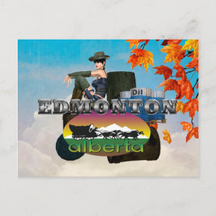 T-SHIRT Edmonton Postkarte