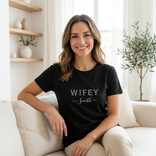 T-Shirt Ehefrau Einfaches T-Shirt für Frauen Tri-Blend Shirt
