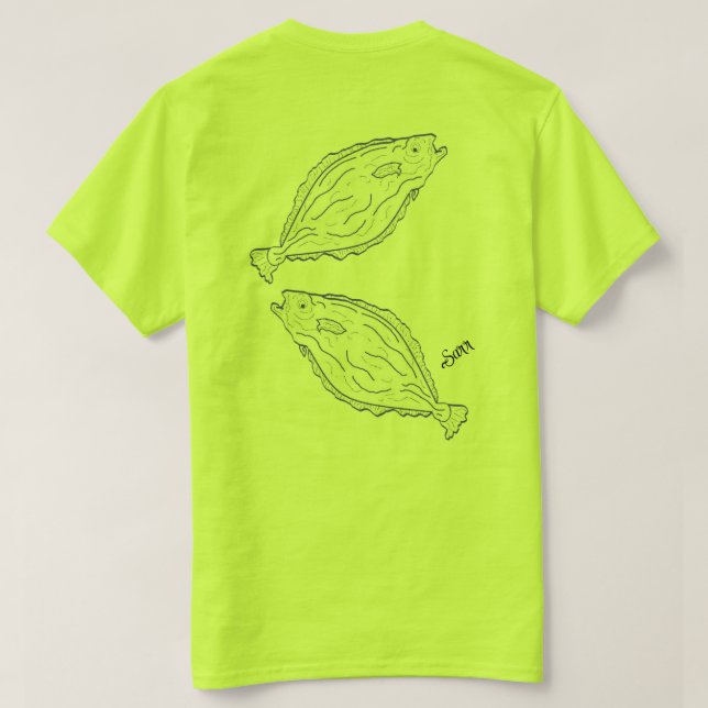 T - Shirt: Ein Fisch, den wir fangen T-Shirt (Design Rückseite)