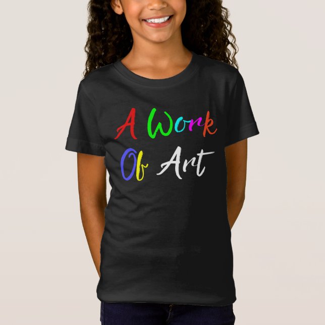 T - Shirt "Ein Kunstwerk" (Vorderseite)