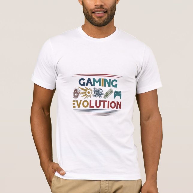 T - Shirt: Eine Gaming-Evolution, die T - Shirt en (Vorderseite)
