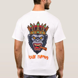 T - Shirt eines Gorilla-Kopfes