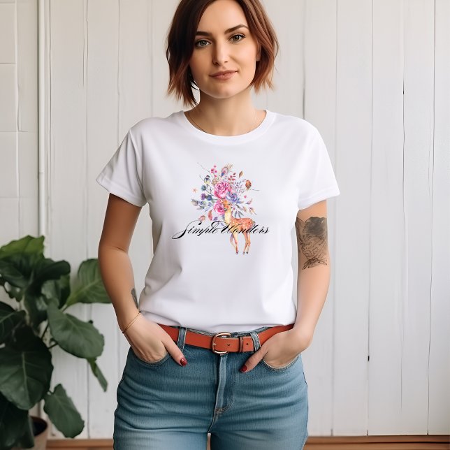 T-Shirt Einfachheit & Wunder Florales (Von Creator hochgeladen)