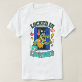 T-Shirt 'Eingesperrt zum Lernen' Alligator-Schule