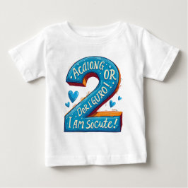 T - Shirt-Entwürfe für einen zweijährigen Geburtst Baby T-shirt