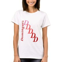 T - Shirt - Erste Schritte in Rot mit Nachname