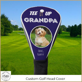 T-Shirt es bis Großvater Custom Haustier Foto Vate Golf Headcover