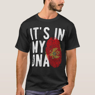 T-Shirt Es ist in meiner DNA Montenegro-Flagge Fin