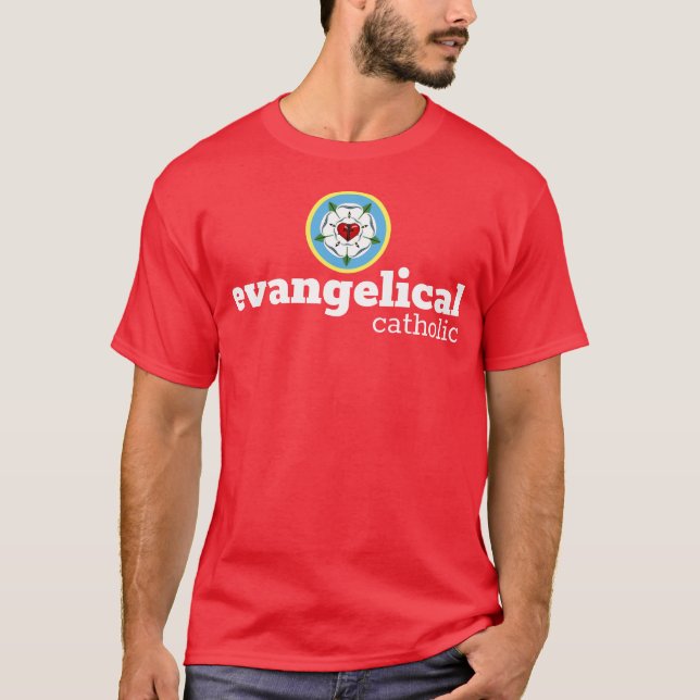 T - Shirt - evangelisch-katholisch (Vorderseite)