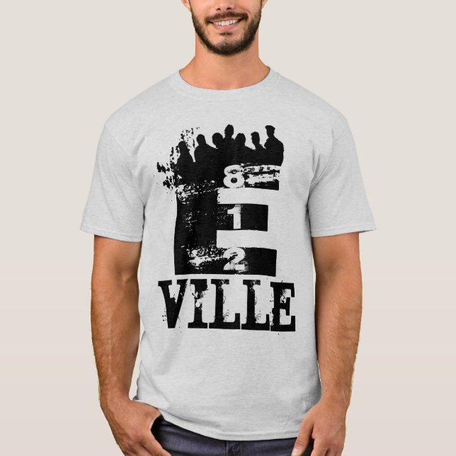 T-Shirt Evansvilles (E-Ville) Indiana (Vorderseite)