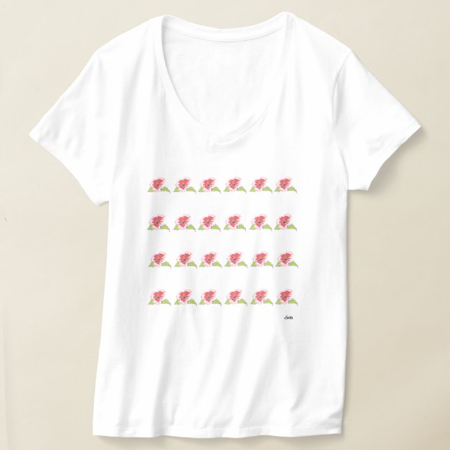 T - Shirt: Exotische Blume T-Shirt (Ablage )