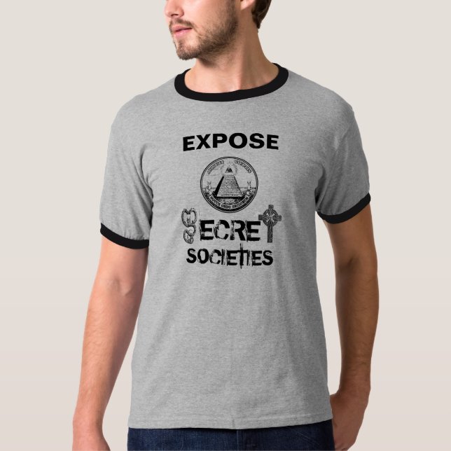 T - Shirt EXPOSEE-GEHEIMNIS-GESELLSCHAFTEN 9/11 (Vorderseite)