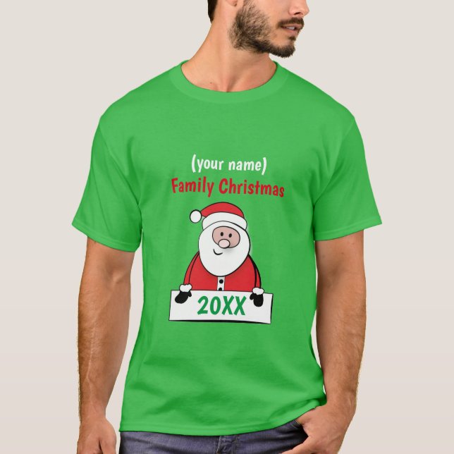 T - Shirt - Familienweihnacht - Name/Jahr hinzufüg (Vorderseite)