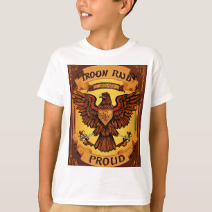 T - Shirt farbiger amerikanischer Adler mit Patri