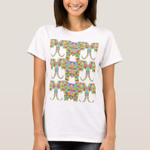 T - Shirt Farbiger Elefant