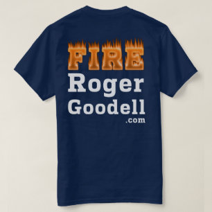 T - Shirt Feuer-Roger Goodell Dunkelheits-Art