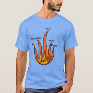 T - Shirt "Flammen der Emotion" - Branddesign