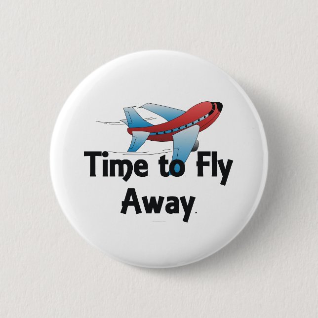 T-SHIRT Fliegt weg Button (Vorderseite)