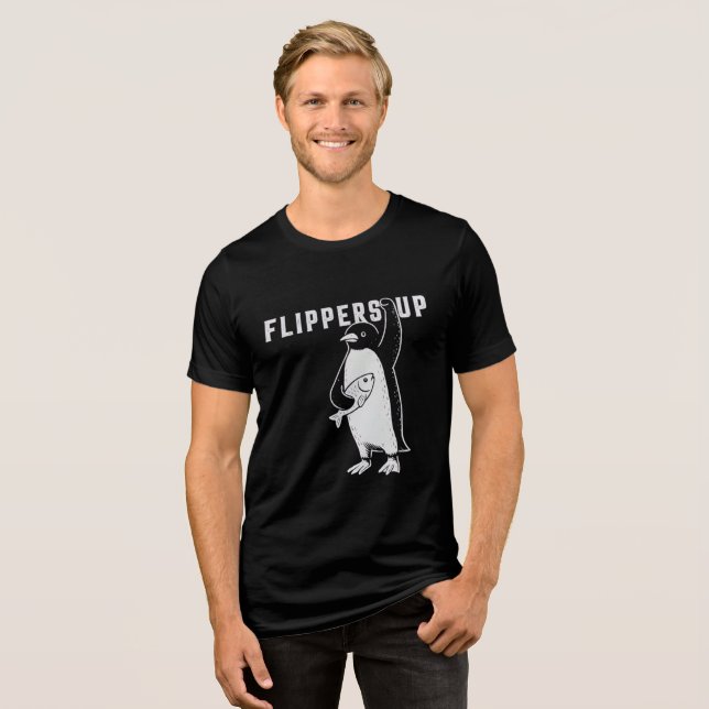 T - Shirt "Flippers Up" - Tech Rebellion Grafik-T- (Vorderseite voll)