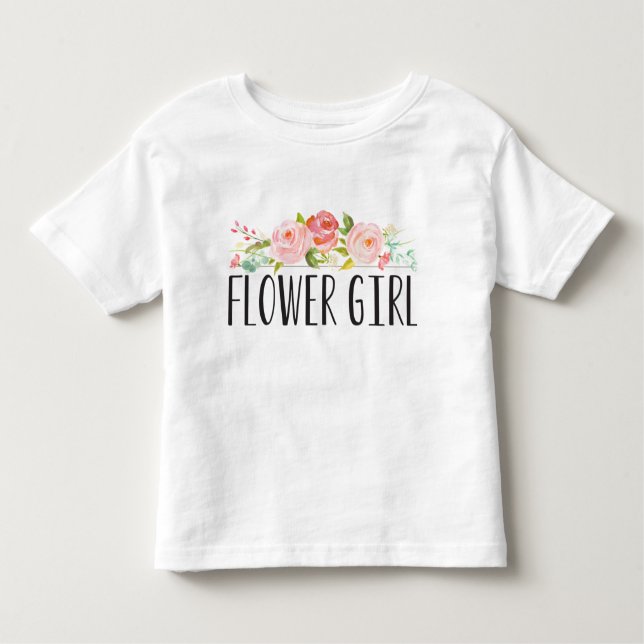 T-Shirt "Flower Girl Kleinkind" | Bridesmaid (Vorderseite)