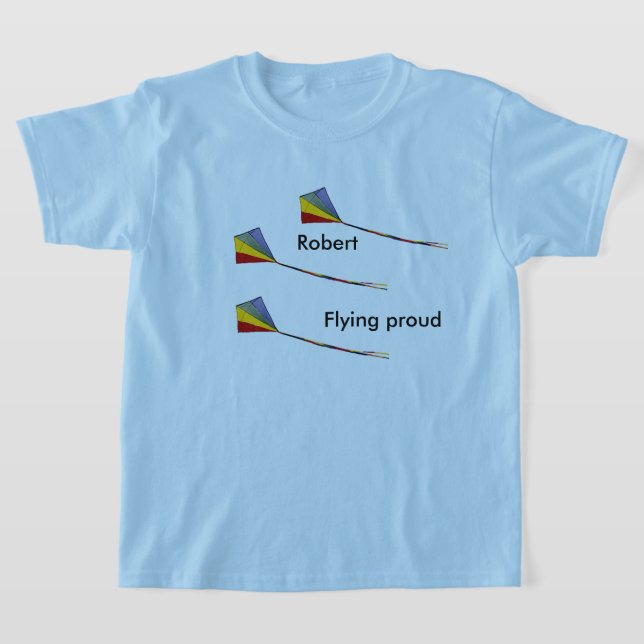 T - Shirt - Flying Kites with name (Ablage )