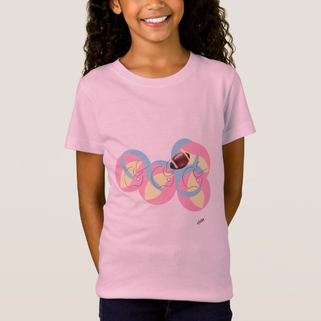 T-Shirt : Football In Motion . (Vorderseite)