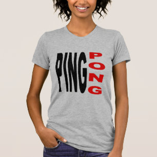 T-Shirt Frau Jersey fin PING PONG