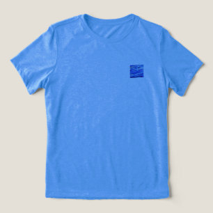 T-Shirt FRAUEN BELLA TRI COOL BLAU DESIGN  Tri-Blend Shirt