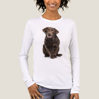 T-Shirt Frauen Hundelabrador. Tri-Blend Shirt
