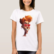 T-Shirt Frauen mit Humorismus